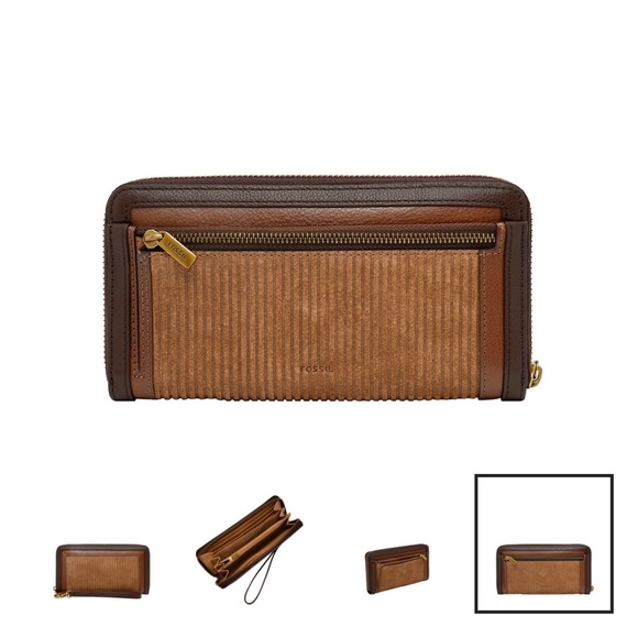 NWT Fossil Logan RFID Zip Wallet/Wristlet - Picture 5 of 5